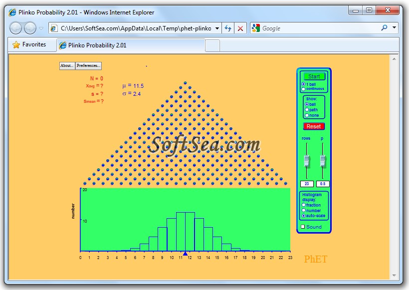 Plinko Probability Screenshot