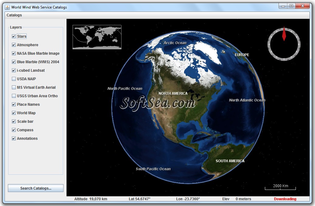 nasa world wind web clickrecognizer