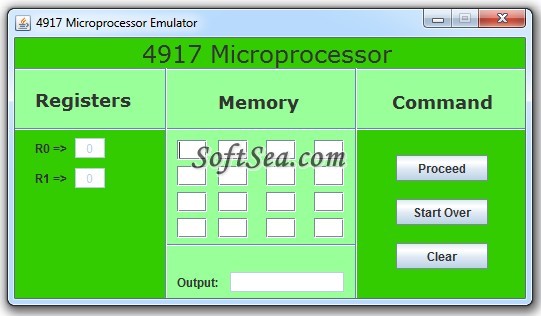 4917 Microprocessor Emulator Screenshot