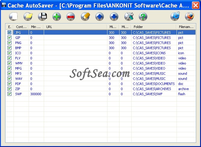 Cache AutoSaver Screenshot