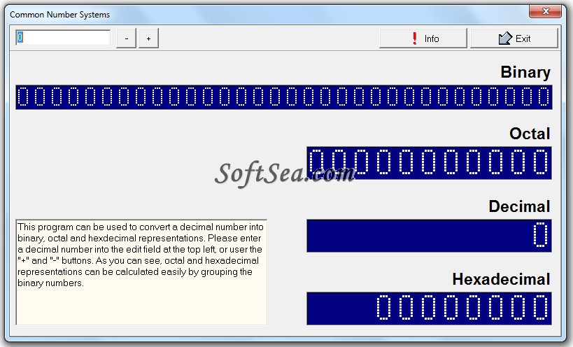 Common Number Systems Screenshot