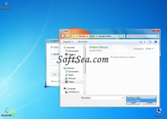 Cryogenic FileSplitter Screenshot