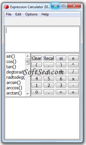 Desktop Expression Calculator Screenshot