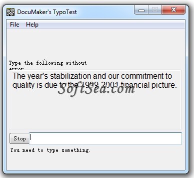 DocuMakes TypoTest Screenshot