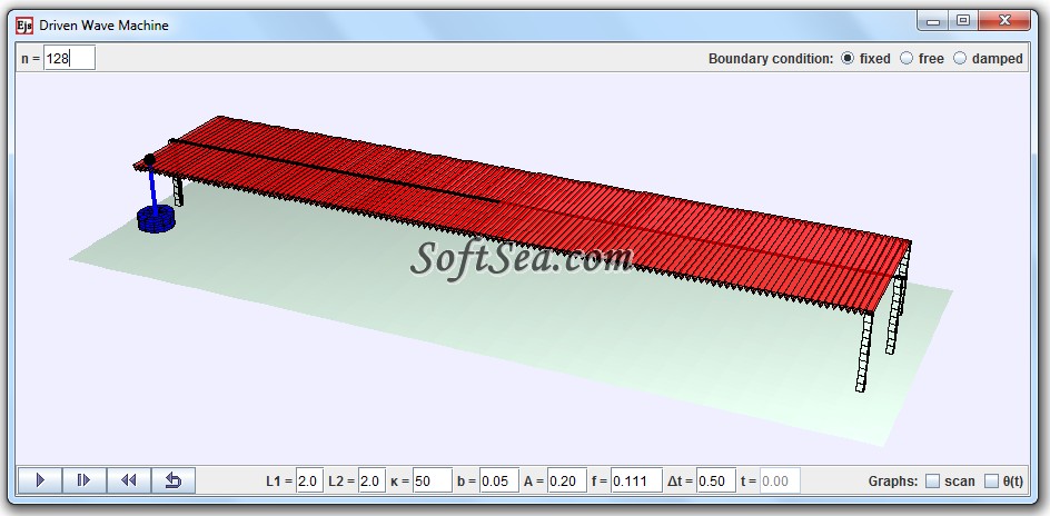 Driven Wave Machine model Screenshot