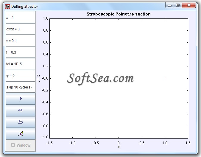 Duffing Poincare Model Screenshot