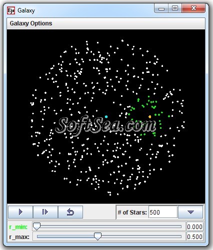 EJS Differential Galactic Rotation Model Screenshot