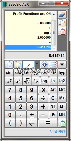 ESBCalc Screenshot