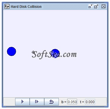 Ejs Hard Disk Collision Model Screenshot