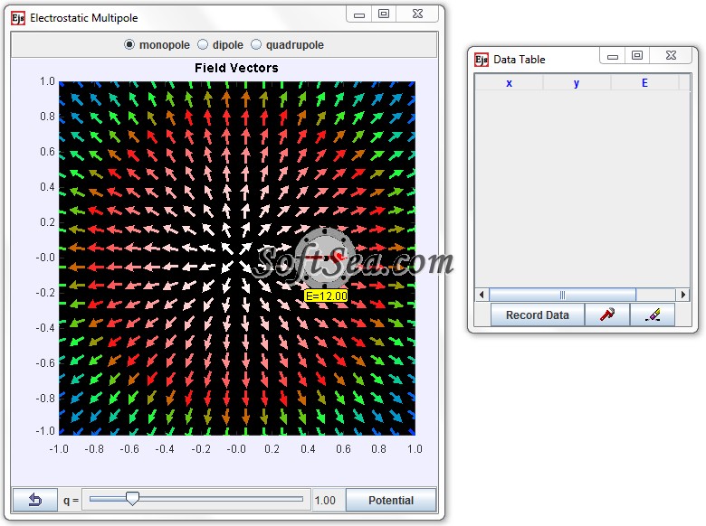 Electric Multipole Field Model Screenshot