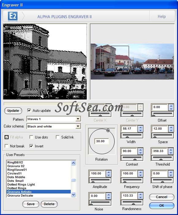 Engraver II for Photoshop Screenshot