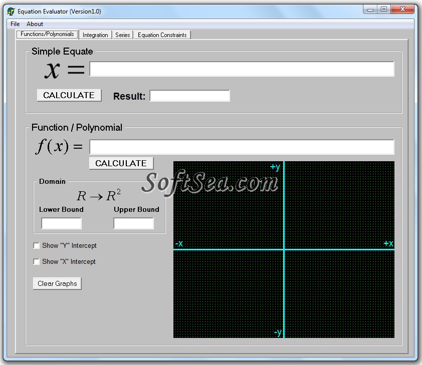 Equation Evaluator Screenshot