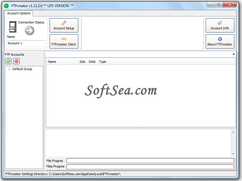 FTPcreator Screenshot