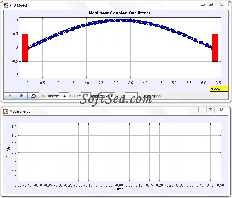 Fermi-Pasta-Ulam Model Screenshot