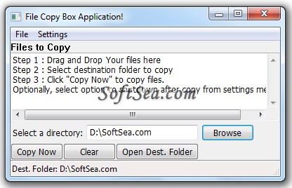 File Copy Utility Screenshot