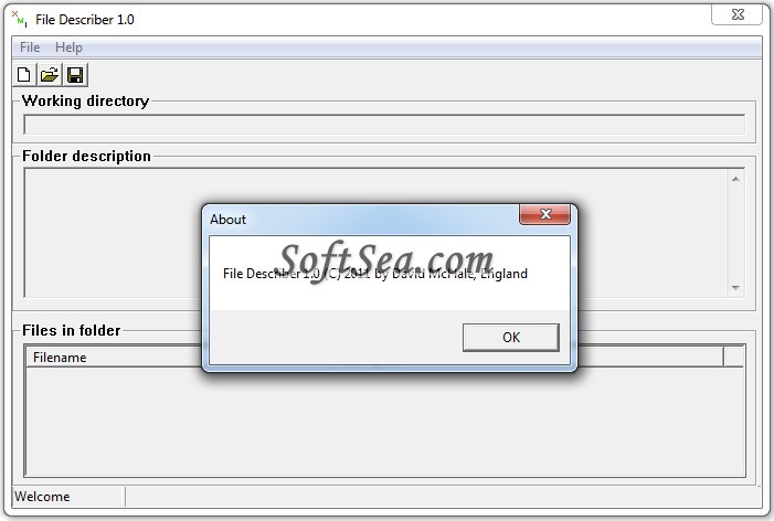 File Describer Screenshot