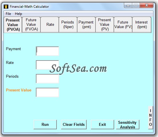 Financial-Math Calculator Screenshot