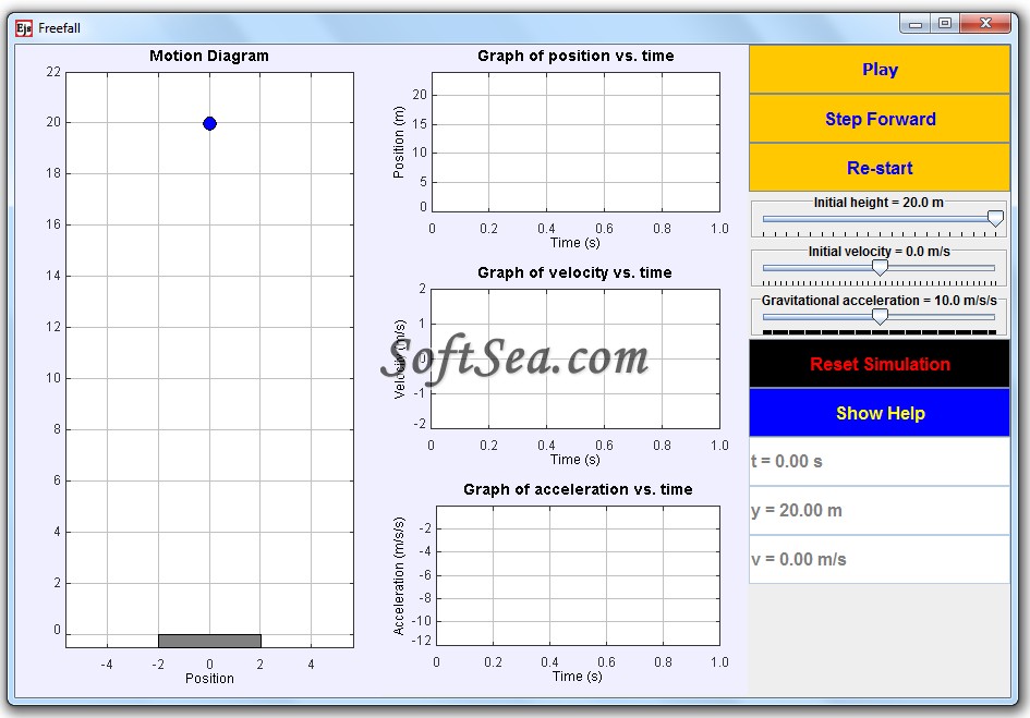 Free Fall Model Screenshot