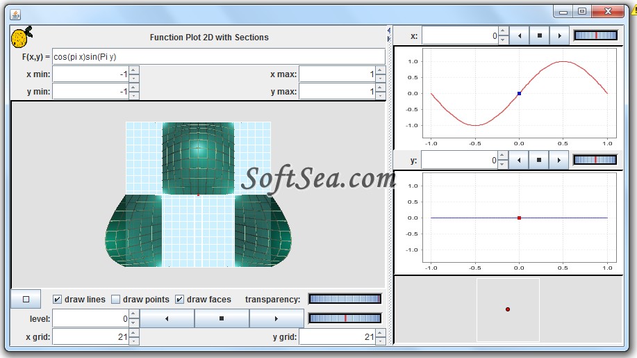 Function Plot 2D with Sections Screenshot