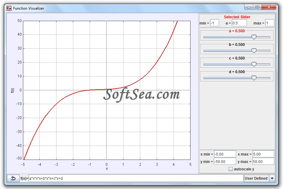 Function Visualizer Model Screenshot