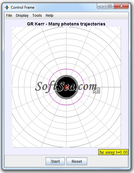 GR Kerr Wavefront Program Screenshot