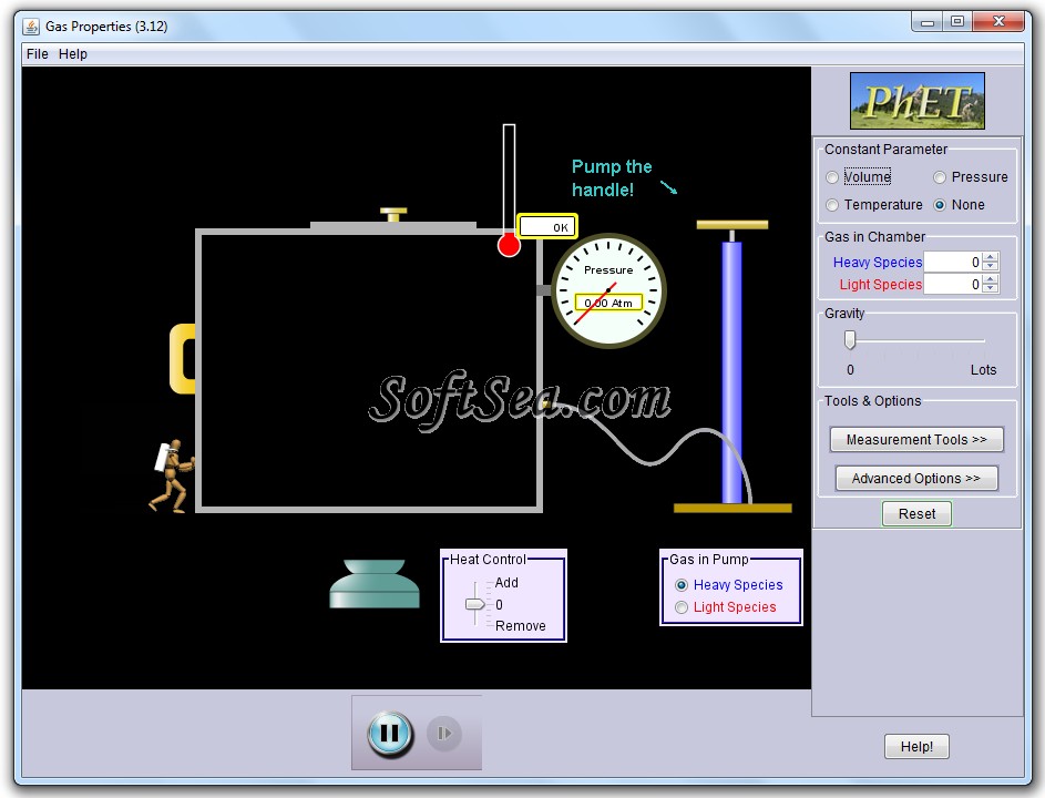 Gas Properties Screenshot