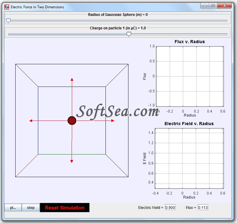 Gauss Law - Point Charge Screenshot