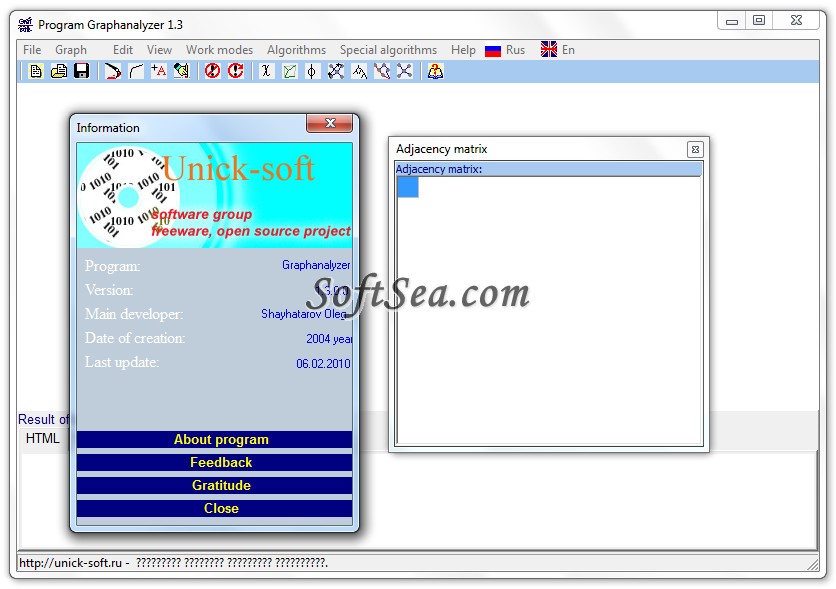 Graphanalyzer Screenshot