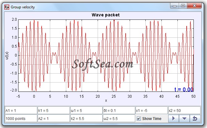 Group Velocity Model Screenshot