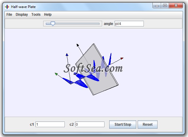 Half Wave Plate Program Screenshot