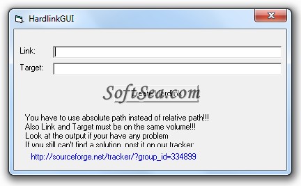 HardlinkGUI Screenshot