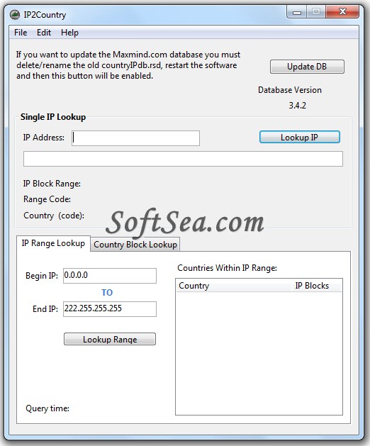 IP2Country Screenshot