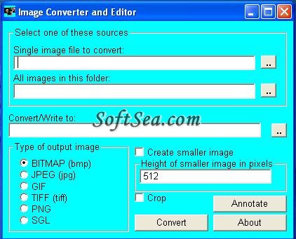 Image Converter and Editor Utility Screenshot