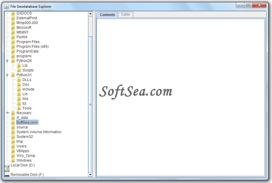 JFileGdbExplorer Screenshot