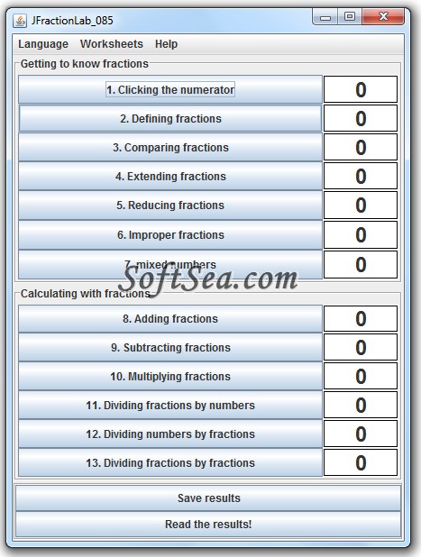 JFractionLab Screenshot