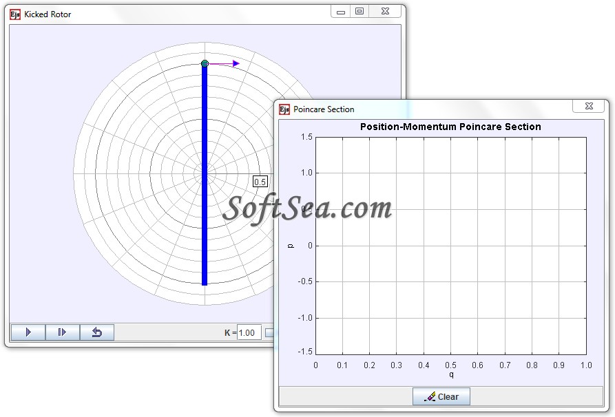 Kicked Rotor Dynamics Model Screenshot