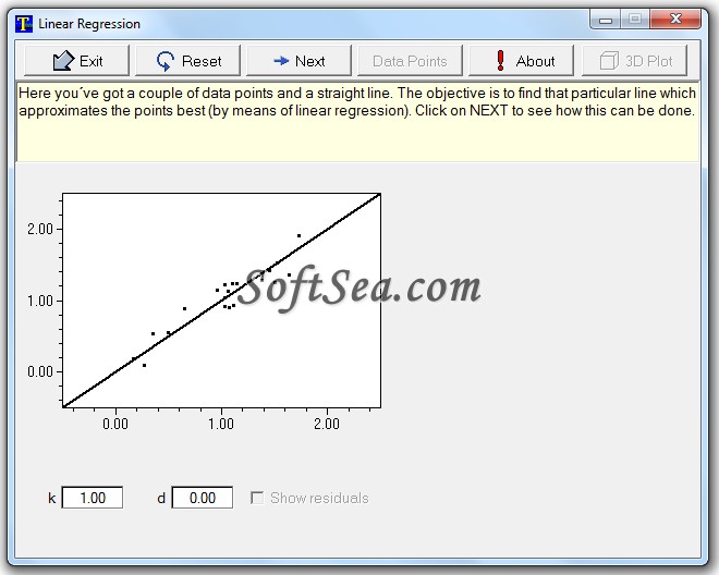 Linear Regression Screenshot