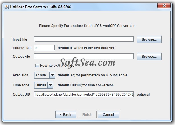 ListMode Data Converter Screenshot