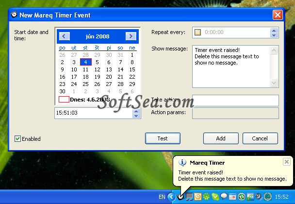 Mareq Timer Screenshot