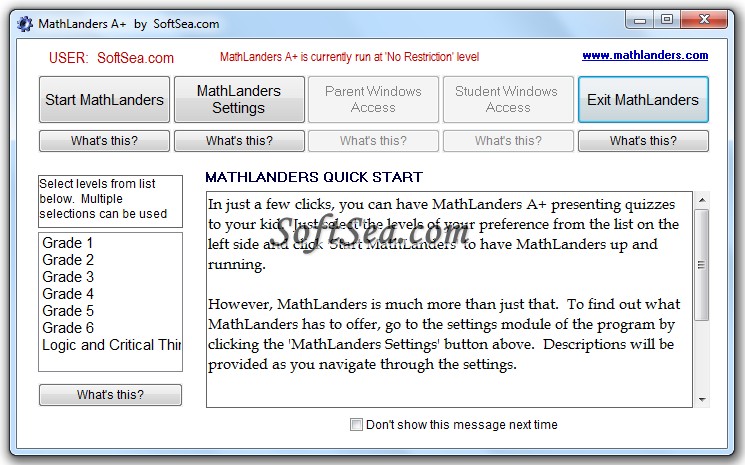 MathLanders A+ Screenshot