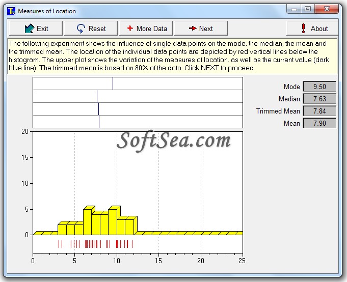 Measures of Location Screenshot