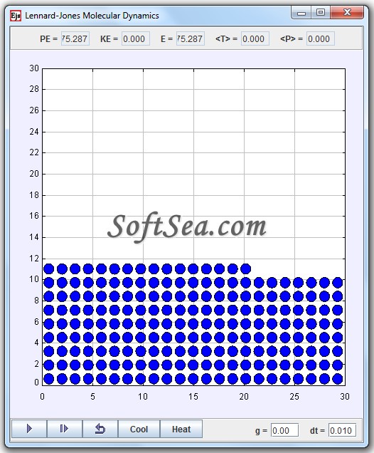 Molecular Dynamics Model Screenshot