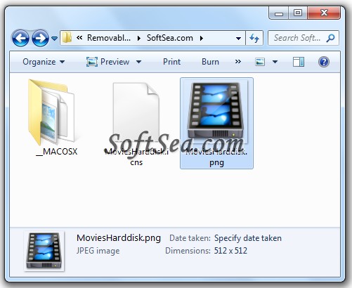 Movies Harddisk Icon Screenshot