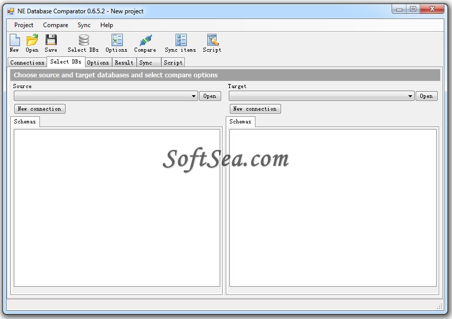NE DB Comparator Screenshot