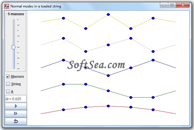 Normal Modes on a Loaded String Model Screenshot