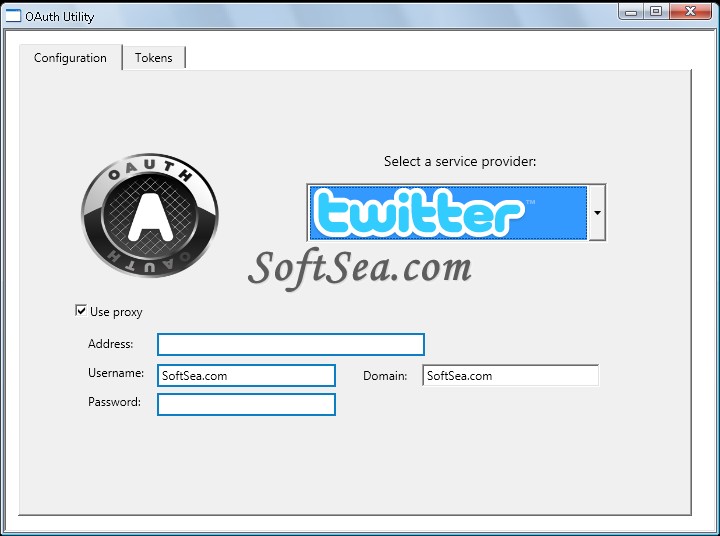 OAuth Utility Screenshot