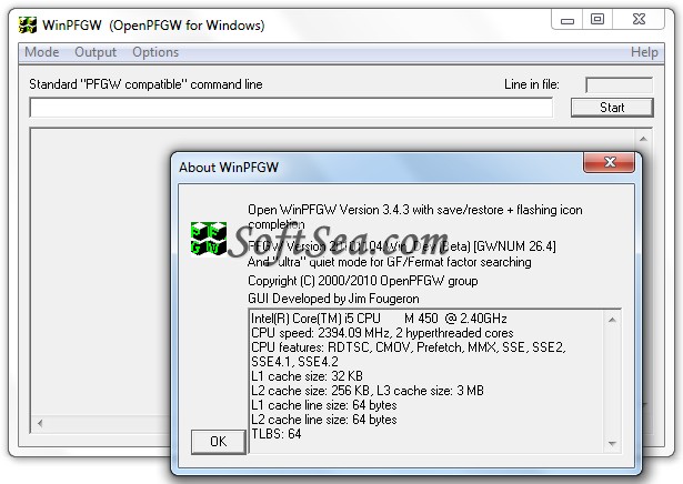 OpenPFGW Screenshot