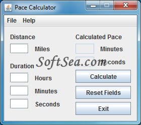 Pace Calculator Screenshot