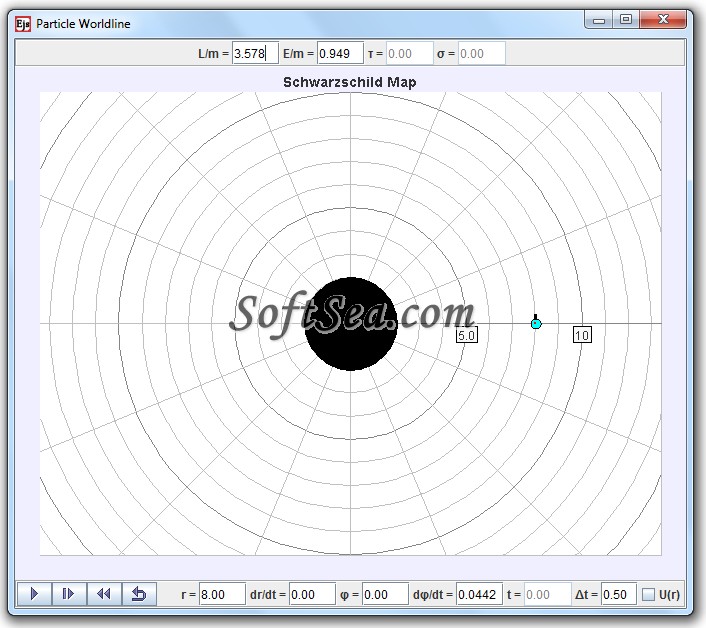 Particle Worldline Model Screenshot