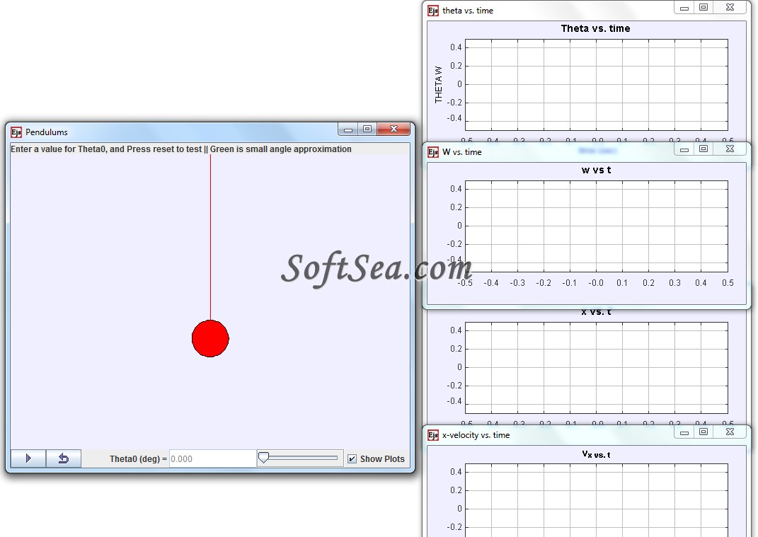 Pendulum Comparison Screenshot